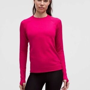 Lululemon Rest Less Pullover Color Rib Passionate / Passionate Size 4